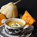 sopa vegana con calabaza