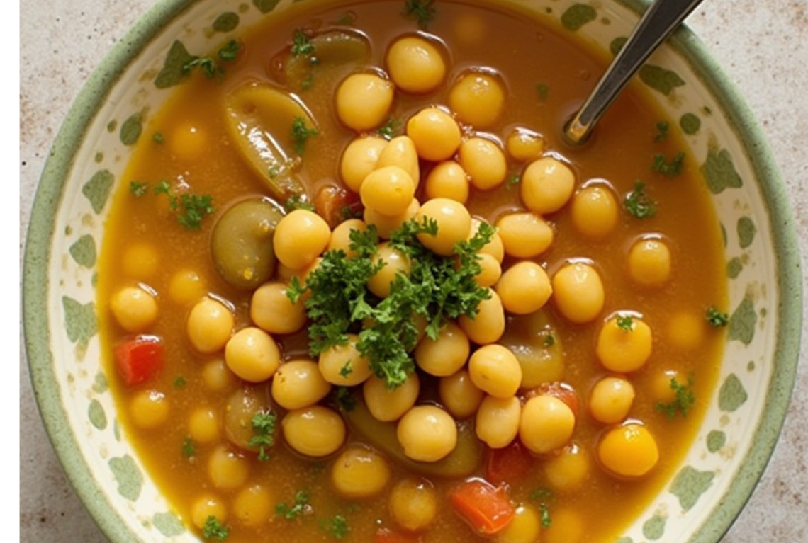 Potaje de Garbanzos con Espinacas