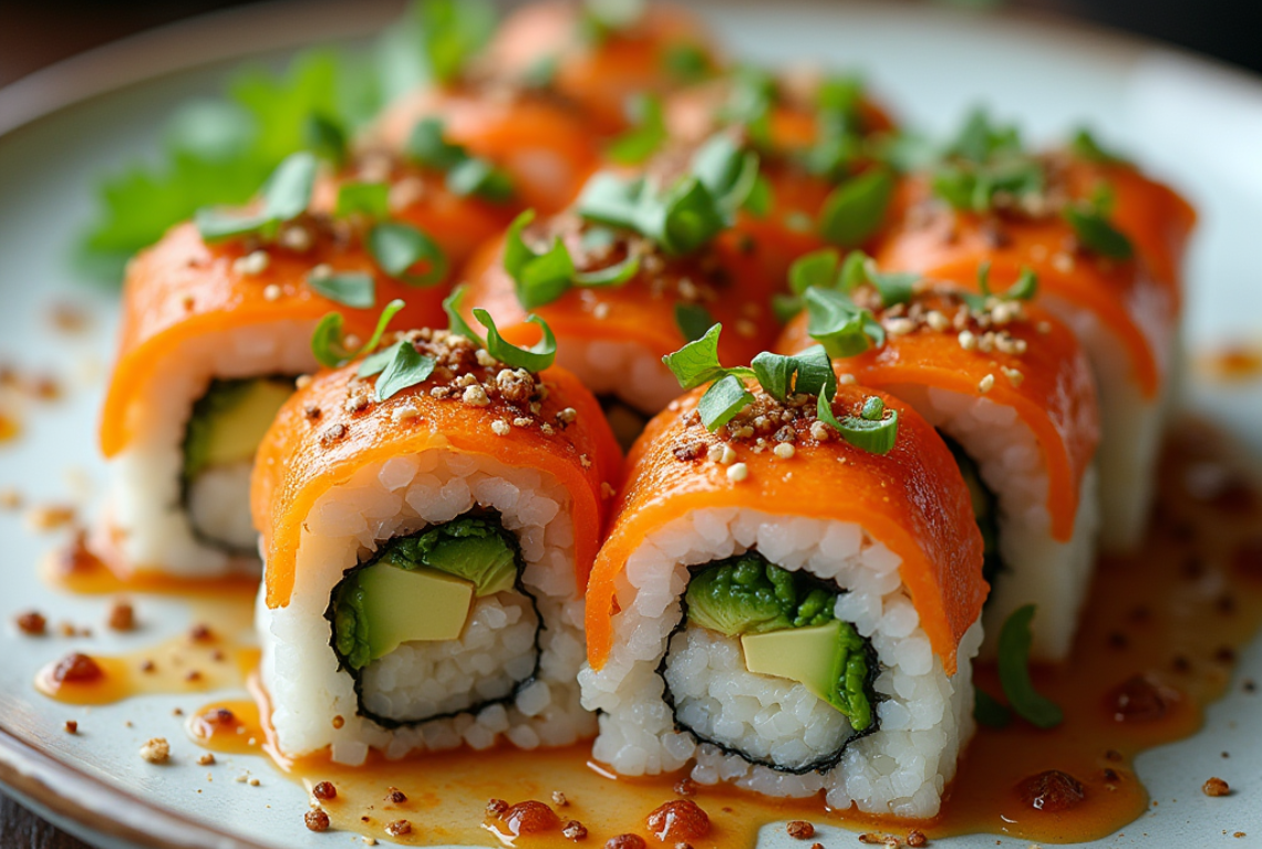 Pisto Vegano: Receta de Verduras Tradicional Española para una Comida Saludable 6 sushi vegano